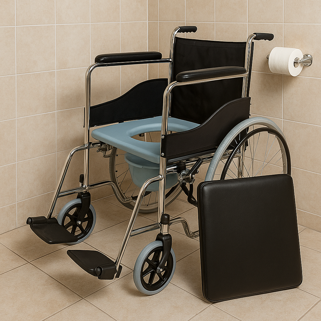 Deluxe Commode Wheelchair